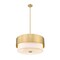 Z-Lite Counterpoint Pendant, 3-Light, 18 In.W x 9.25 In.H, Modern Gold/White 495P18-MGLD - alternate 2